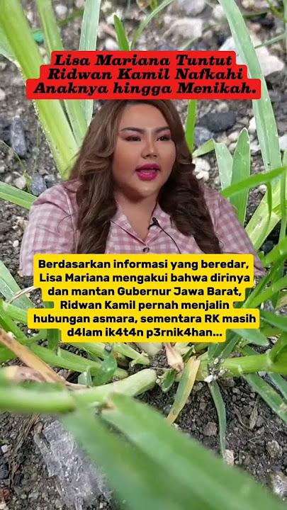 Lisa mariana masi gak terima?#viralshorts #lisamariana #ridwankamil #trending #viralvideo #short