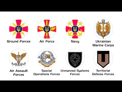 شرح كل فرع من فروع الجيش الأوكراني