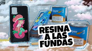 ¿Cómo le pongo resina a las fundas de celular? 🖌 | Resina epóxica Sayer