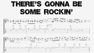 AC/DC - THERE&#39;S GONNA BE SOME ROCKIN&#39; - Guitar Solos Tutorial (Tab + Sheet Music)