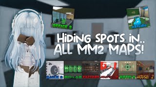 The BEST Hiding Spots in ALL MM2 MAPS !