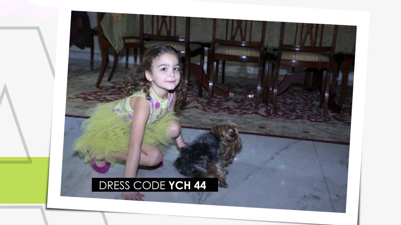 Tulle dress with hand painted lace - Dress code: YCH 44