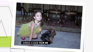 Tulle dress with hand painted lace - Dress code: YCH 44