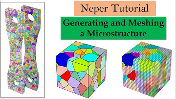 Microstructure (polycrystal) generation and Meshing | Neper software tutorial 1