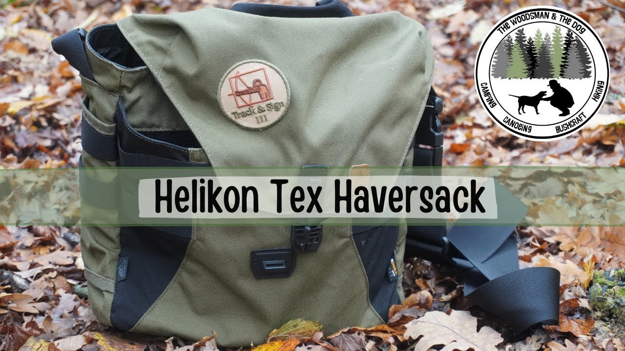 HELIKON TEX Haversack Messenger Bushcraft Shoulder Bag Pack Tactical MOLLE  Black