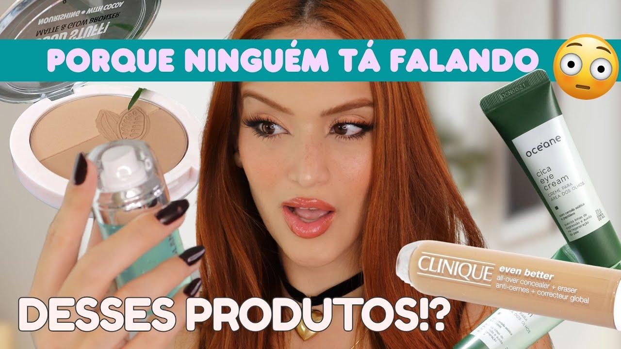 Maquiagem com PRODUTOS  que quase NINGUEM FALA!