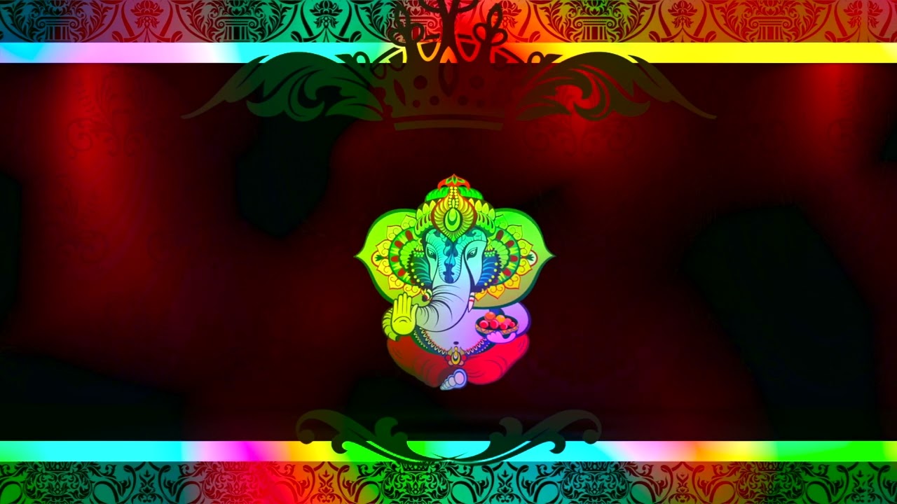 Hindu Devotional Free Video Background HD | Shree Ganesh Ji God Graphics Video | Copyright Free - 11