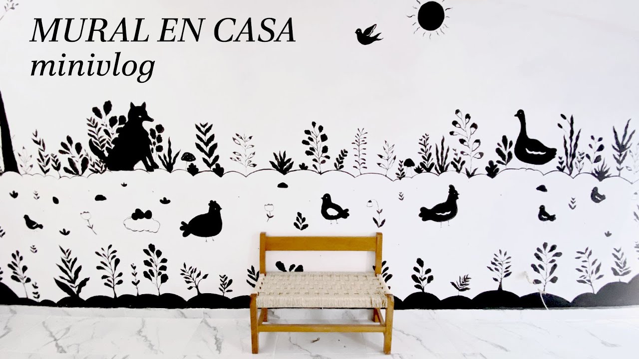 Pintando un mural en casa minivlog