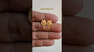 gold light weight earrings designs with price 2023