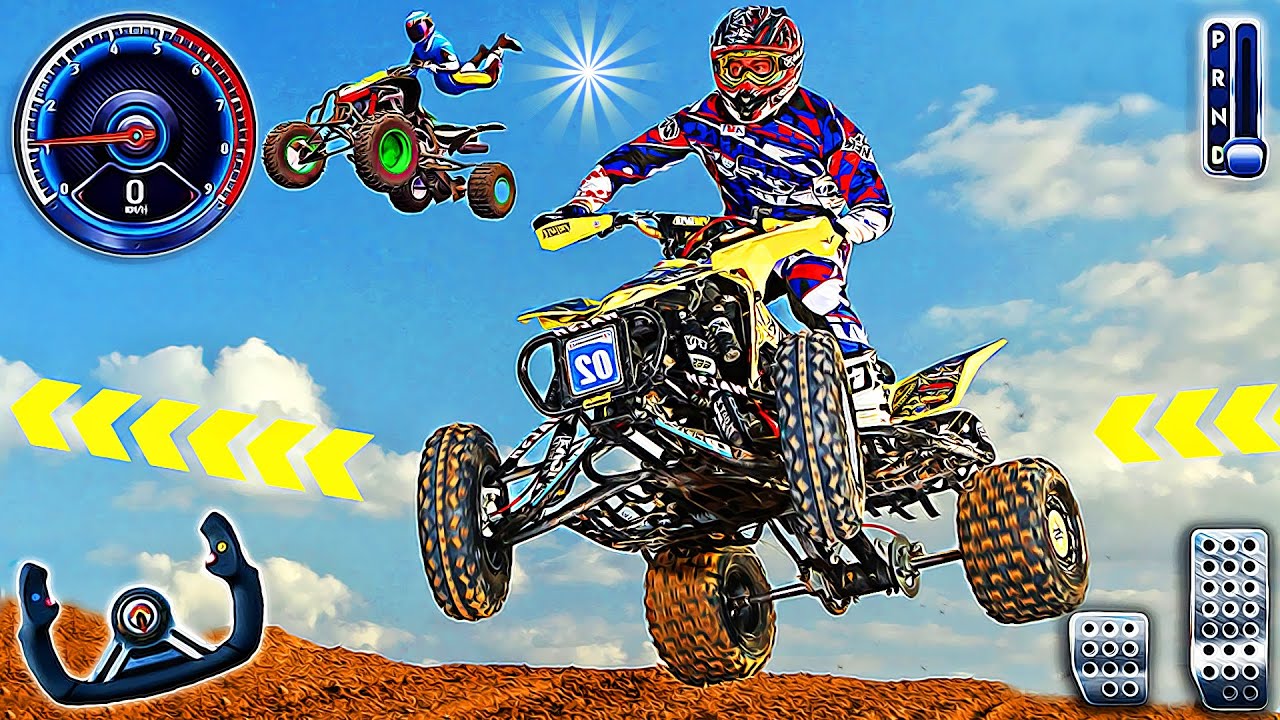 Offroad ATV Quad Bike Driving Game - 4x4 Police Suzuki Driver | Android Gameplay