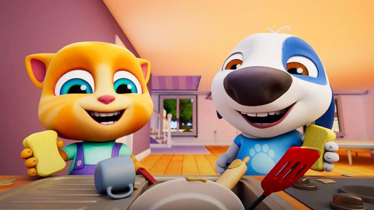 Cleaning Time! | Talking Tom & Friends | Cartoons for Kids | WildBrain ...