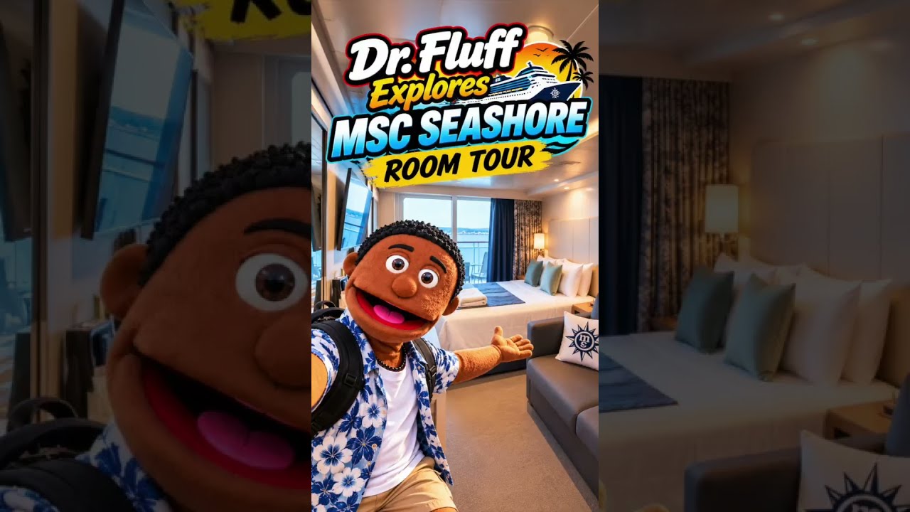MSC Seashore Room Tour! Come Inside with Dr. Fluff #MSCSeashore #MSCCruises #PortCanaveral #Cruise