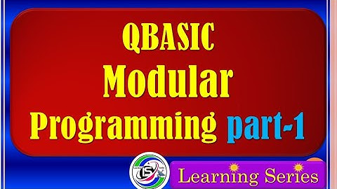 Qbasic Modular programming  #qbasic_program_to_calculate_the_sum_of_two_numbers Learning Series