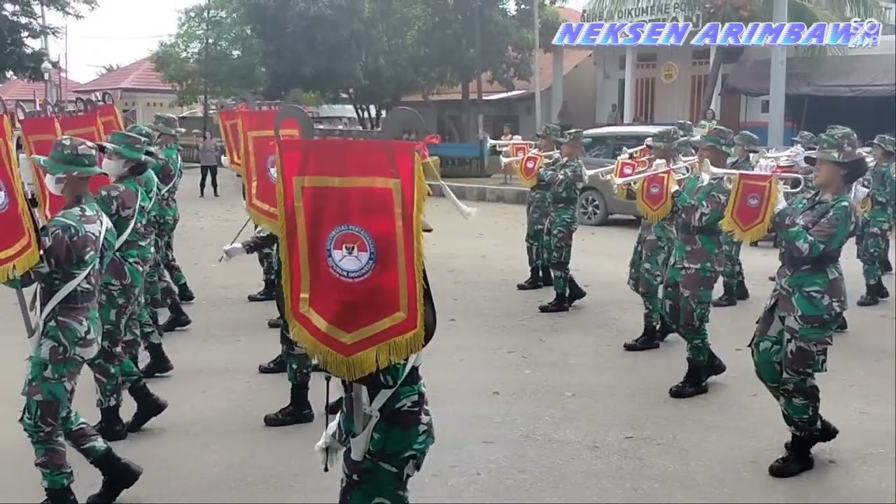 Devile Drumband Dari Universitas Pertahanan RI Belu NTT di Plaza Atambua #shorts #unhan #drumband