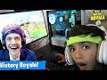 My 10 Year Old Little Brother Plays Like Ninja On Fortnite!