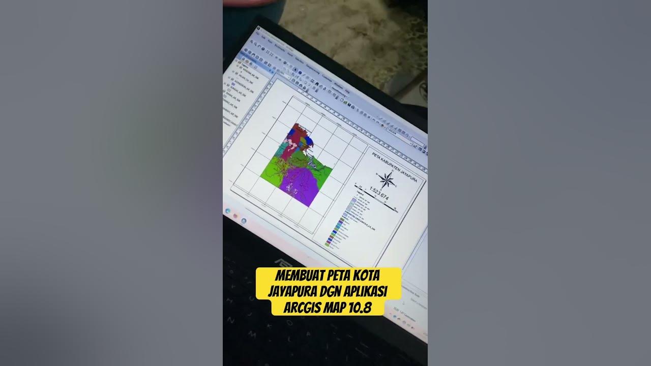 Peta kota jayapura dgn aplikasi arcgis map 10 8 shortvideo 