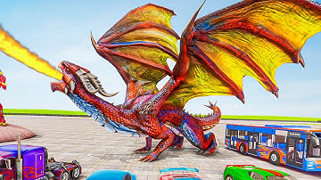 Dragon Robot Police Truck Game