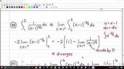 MATH 2414 - Solutions to Sample Exam 3 (Improper Integrals) - SP20