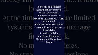 History bled to learn these lessons. #shorts #todayinhistory #banks
