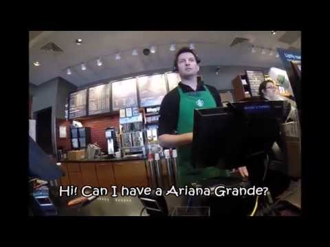 Video: Ariana Grande Drinkt Bij Starbucks