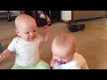 مواقف اطفال مضحكة جدا ستموت من الضحك Funny Twin Babies Arguing Over Everything