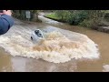 Rufford Ford Tesla compilation in Deep Flood water