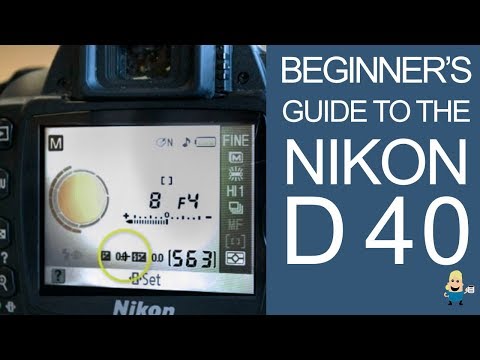 Video: Nikon D40 6.1MP Digital SLR-kamerakit Med 18-55mm F / 3.5-5.6G ED II AF-S DX Zoom-Nikkor-objektiv - Matador-nätverk