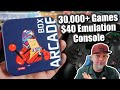 40 retro emulation console  arcade box with over 30000 console  arcade games review