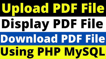 How to Upload/Insert PDF File to MySQL Database & Display PDF On Webpage Website By PHP MySQL Bangla