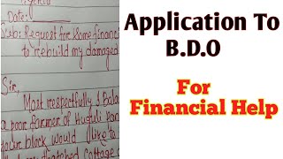 Application To B.D.O For Financial Help For Rebuild Your Damaged House | How To Get Help From B.D.O screenshot 4