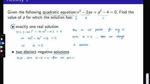 MAT102 2020 Fall Tutorial 1 Quadratic formula more example