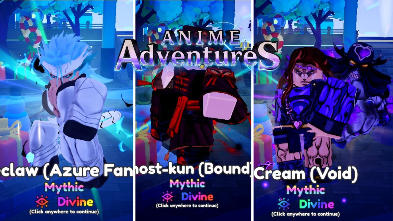 Triple Divine Showcase Anime Adventures YouTube