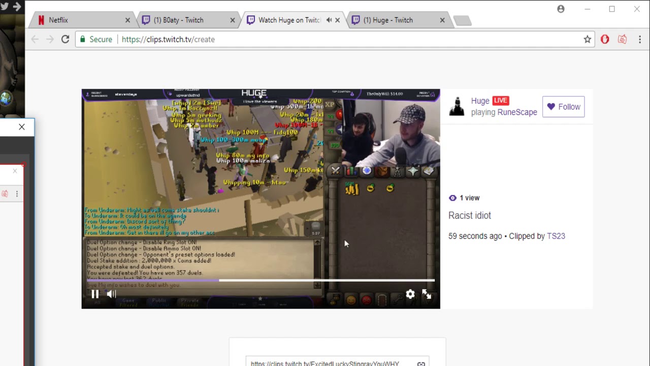 B0aty hosts a racist D: