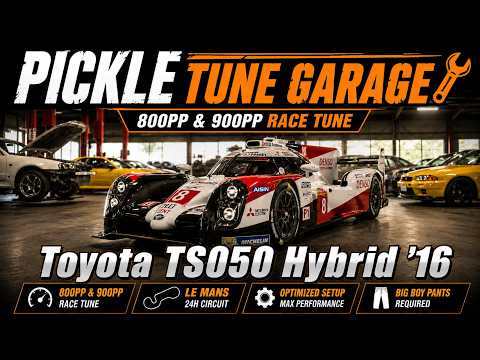 【ヨシさん専用】STOIST RACING TUNE IL 89LML GT7 Toyota TS050 Hybrid '16 | 800PP & 900PP Race Tune | Pickle