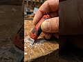 Tiny Electric Scraper Peels Dried White Glue #microtools #woodworking #minisatisfying