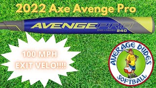 2022 Axe Avenge Pro Slowpitch Softball Bat Review - Average Dudes Softball