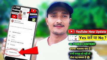 Youtube Altered Content New Feature 🤔//Youtube Altered Content kya hai @manojdey @youtubwalebaba