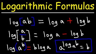 Logarithms  Formulas