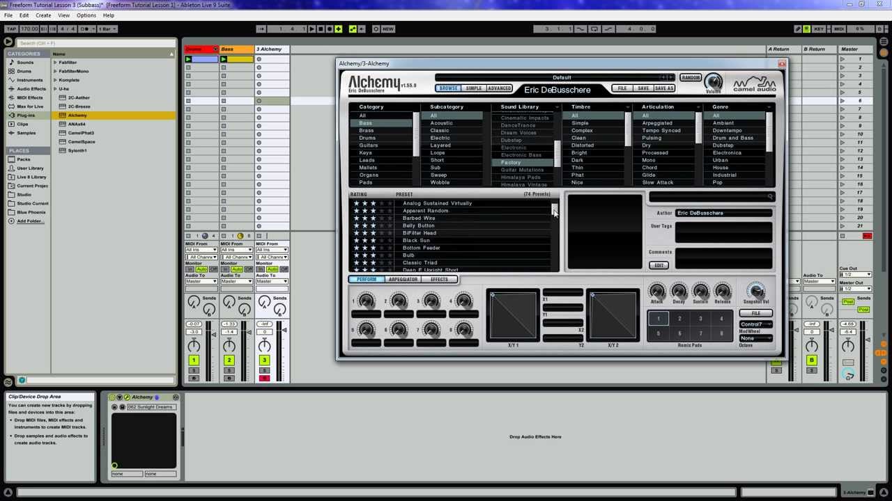 Freeform Tutorial "Troubled Galaxy" Lesson 3 (Sub Bass) - YouTube