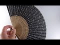 すす竹扇子黒波模様