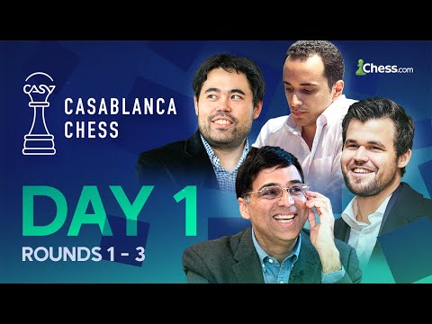 Vishy Returns To Face Magnus, Hikaru & Bassem In A New Format Event | Casablanca Chess 2024 Rds 1-3