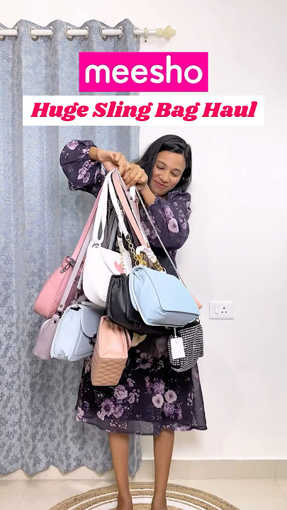 😳 Meesho sling bag haul 😍 Sling bag haul #slingbag #baghaul #meesho #shorts