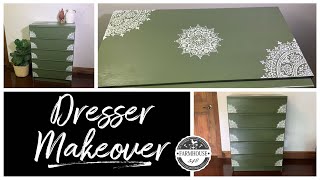 Dresser Makeover DIY | Furniture Dresser Flip | Olive Green Dresser screenshot 5
