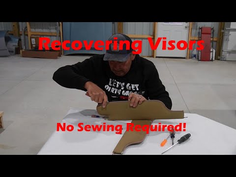 How To Reupholster Sun Visors