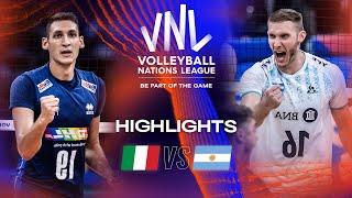 🇮🇹 ITA vs. 🇦🇷 ARG - Highlights Quarter Finals | Men's VNL 2023