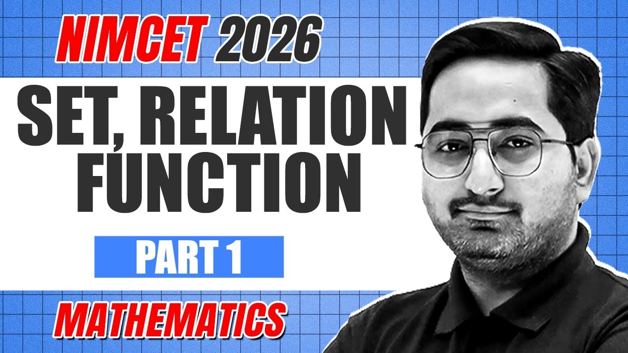 NIMCET 2026 | NIMCET MCQs SERIES | Set, relation Function Part 01 | BY KESHAV SIR