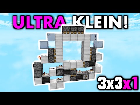 1 Block BREITE 3x3 PISTON DOOR Minecraft Bedrock [Tutorial] 1.19+