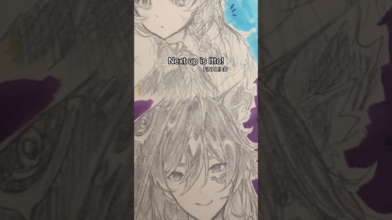 Day 92 of drawing every playable Genshin Impact character - Ororon! 🦇✨ 