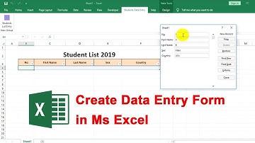 How to create Data Entry Form in Ms Excel [2022]
