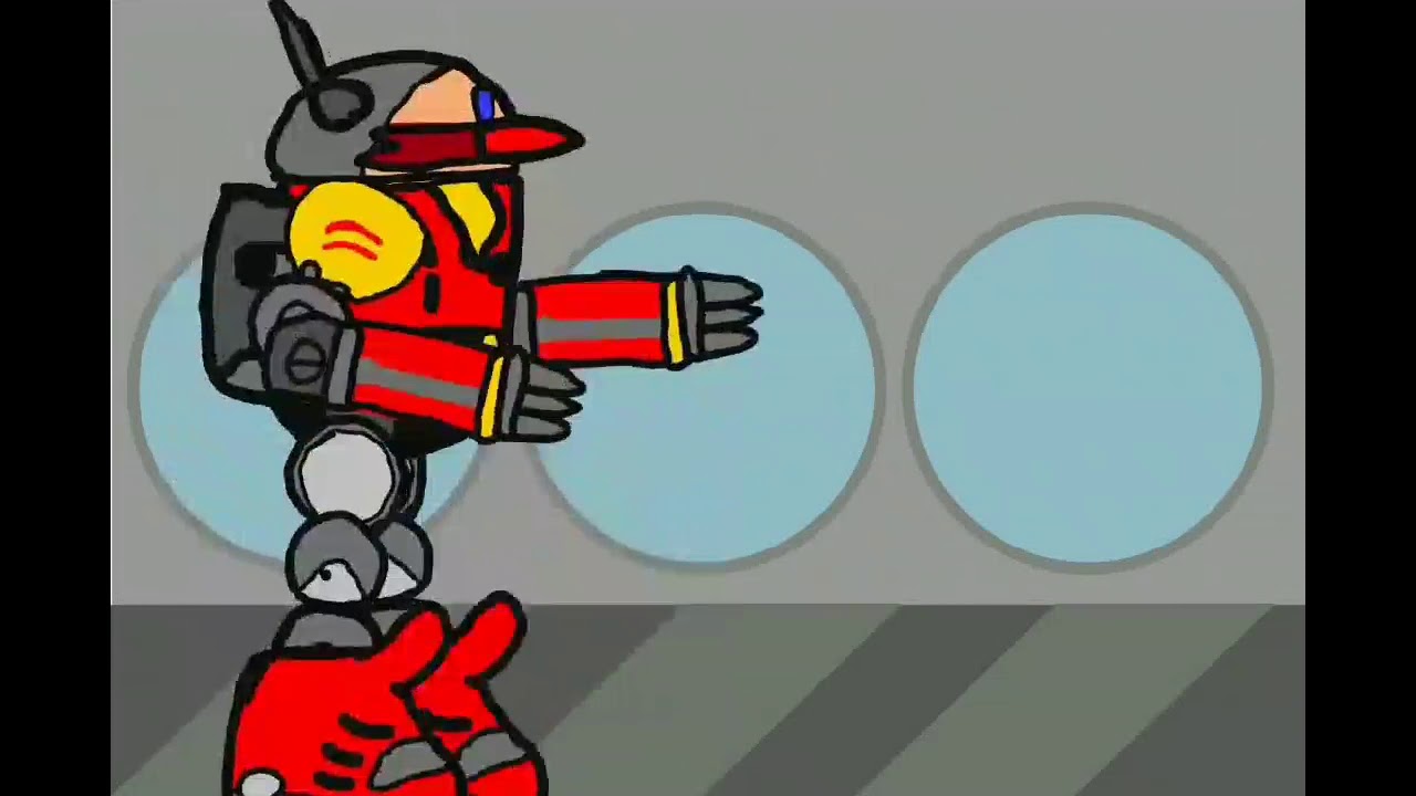 Eggman,hyper sonic and death egg robot all by me test